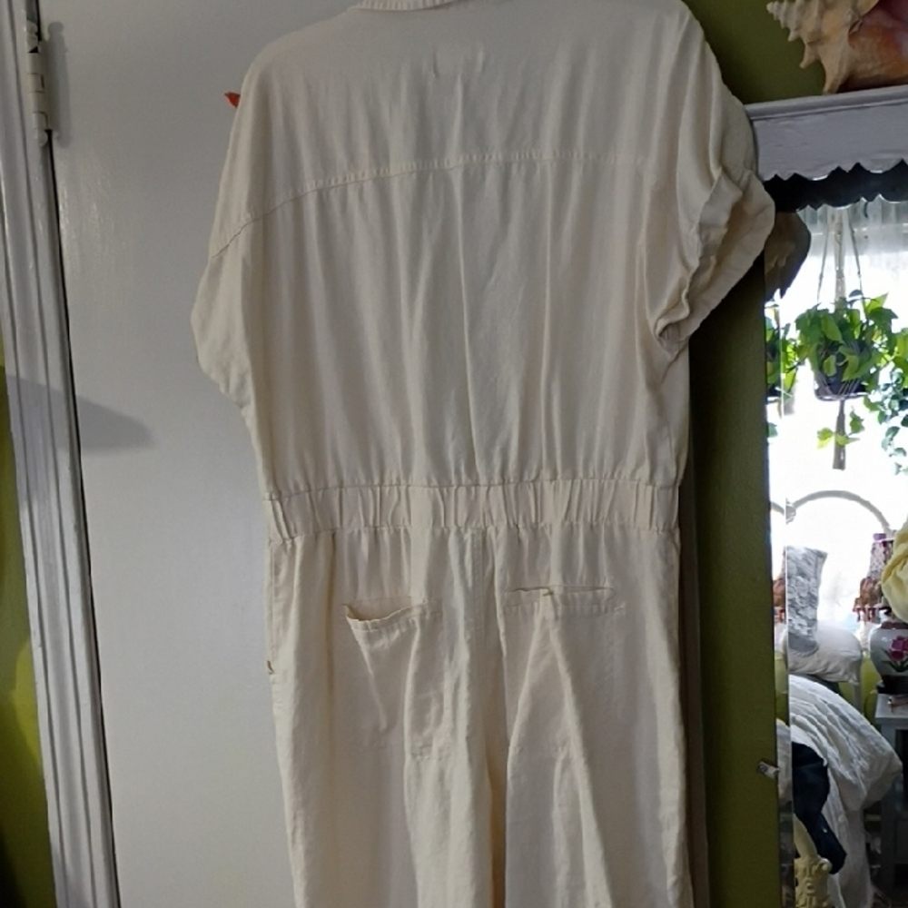 Universal Thread Cream Button-Front Utility Jumps… - image 3